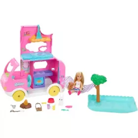  Mattel Barbie 2 az 1-ben szétnyitható lakóautó Chelsea babával