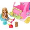 Mattel Barbie 2 az 1-ben szétnyitható lakóautó Chelsea babával