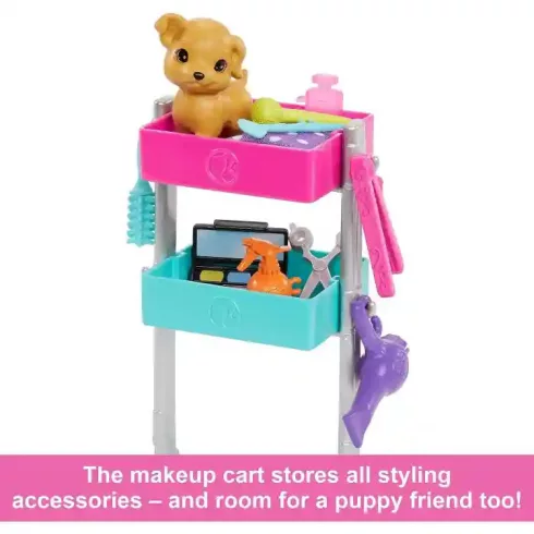 Mattel Barbie stylist Malibu baba kiskutyával