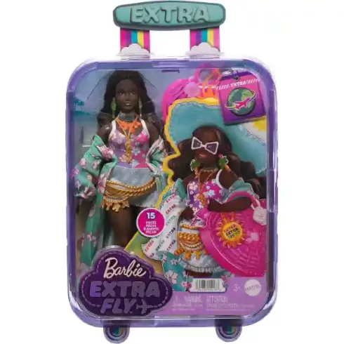 Mattel Barbie Extra Fly utazó baba a strandon