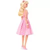 Mattel Barbie The Movie Margot Robbie kockás ruhában