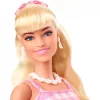 Mattel Barbie The Movie Margot Robbie kockás ruhában