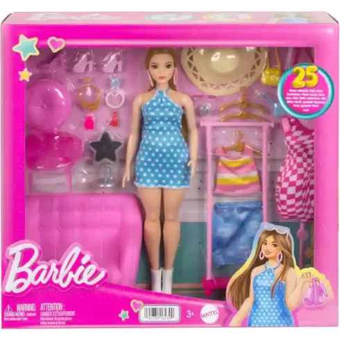 Mattel Barbie divatmánia játékszett ruhákkal