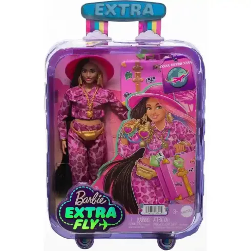 Mattel Barbie Extra Fly utazó baba szafari nyaraláson