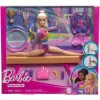 Mattel Barbie tornász baba kiegészítőkkel (csomagolássérült)