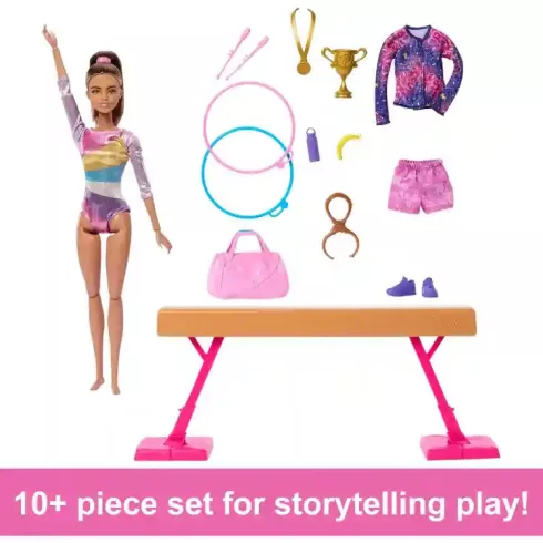 Mattel Barbie tornász baba kiegészítőkkel