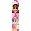 Mattel Barbie baba "Barbie" feliratos ruhában barna hajjal
