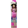Mattel Barbie baba "Barbie" feliratos ruhában sötét hajjal