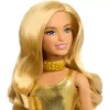 Mattel Barbie baba arany színű ruhában, Fashionistas