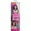 Mattel Barbie baba rózsaszín-fehér kockás ruhában