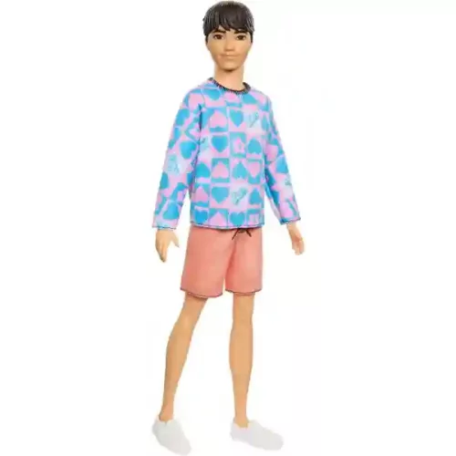Mattel Barbie Ken fiú baba barack színű rövidnadrában