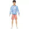 Mattel Barbie Ken fiú baba barack színű rövidnadrában