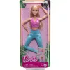Mattel Barbie hajlékony jógababa szőke hajjal (csomagolássérült)