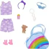 Mattel Barbie ruhák - Pizsamaparti szett táskával