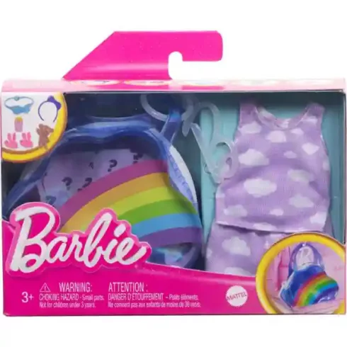 Mattel Barbie ruhák - Pizsamaparti szett táskával