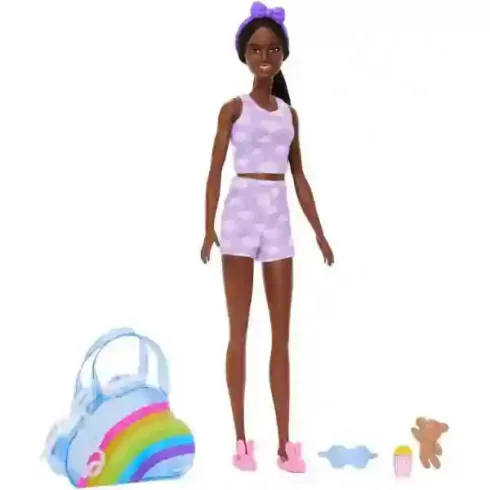 Mattel Barbie ruhák - Pizsamaparti szett táskával
