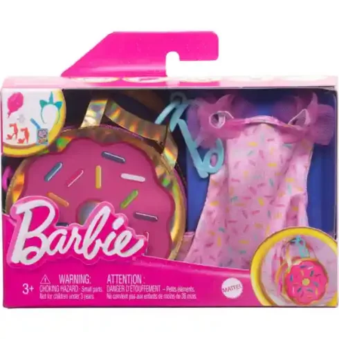 Mattel Barbie ruhák - Édesség témájú szett táskával