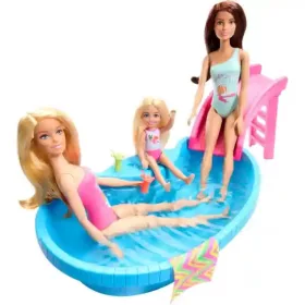 Mattel Barbie baba csúszdás medencével