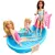 Mattel Barbie baba csúszdás medencével