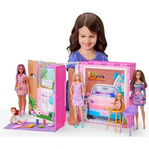 Mattel Barbie összecsukható babaház babával