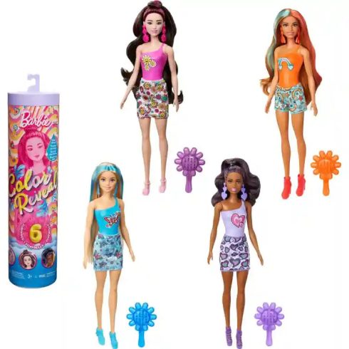 Mattel Barbie Color Reveal meglepetés baba - Szivárvány sorozat