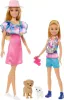 Mattel Barbie és Stacie babák kutyusokkal