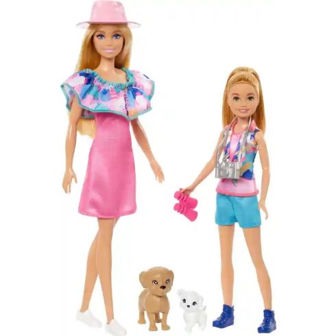 Mattel Barbie és Stacie babák kutyusokkal