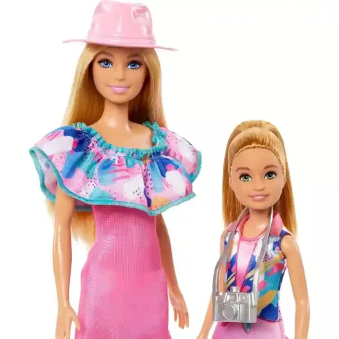 Mattel Barbie és Stacie babák kutyusokkal