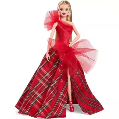 Mattel Barbie Signature ünnepi baba piros estélyi ruhában