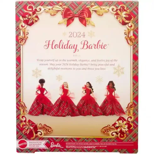 Mattel Barbie Signature ünnepi baba piros estélyi ruhában
