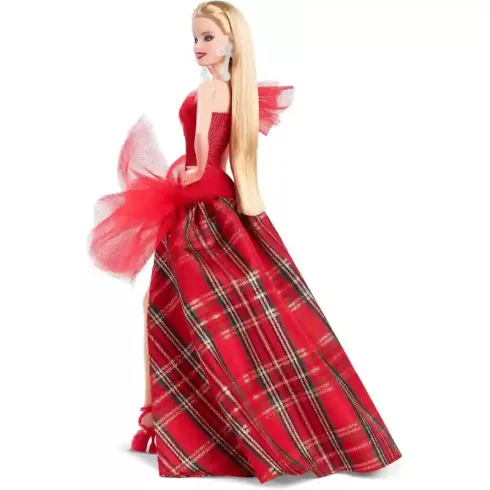 Mattel Barbie Signature ünnepi baba piros estélyi ruhában