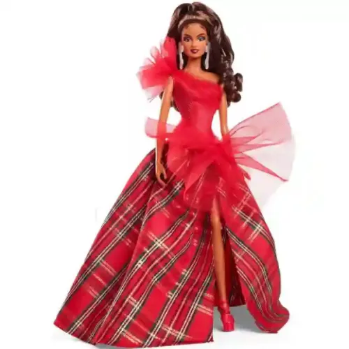 Mattel Barbie Signature ünnepi barna hajú baba