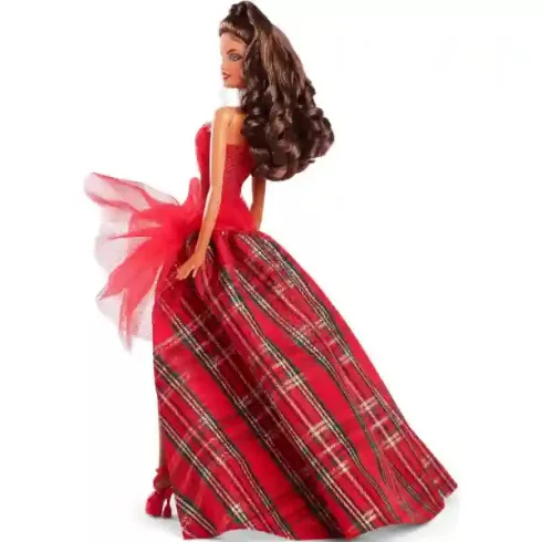 Mattel Barbie Signature ünnepi barna hajú baba