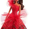 Mattel Barbie Signature ünnepi barna hajú baba