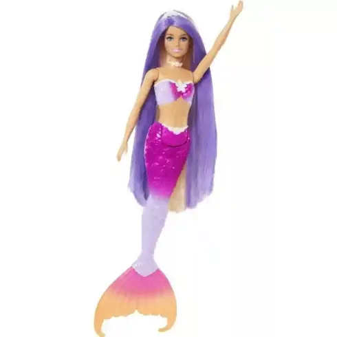 Mattel Barbie színváltós Malibu sellő baba (csomagolássérült)