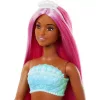 Mattel Barbie Dreamtopia sellő baba pink hajjal
