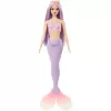 Mattel Barbie sellő baba lila hajjal és uszonnyal