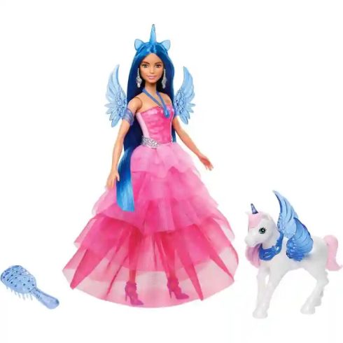 Mattel Barbie Zafír hercegnő baba unikornis-pegazussal