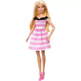 Mattel Barbie 65. évfordulós divatbaba csíkos ruhában