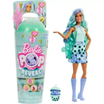   Mattel Barbie Pop Reveal Slime színváltós baba - zöld tea