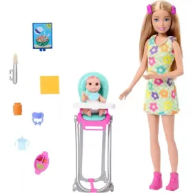   Mattel Barbie Skipper bébiszitter baba etetőszékkel és színváltós kisbabával