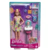 Mattel Barbie Skipper bébiszitter baba etetőszékkel és színváltós kisbabával