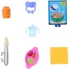 Mattel Barbie Skipper bébiszitter baba etetőszékkel és színváltós kisbabával