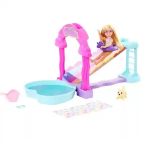 Mattel Barbie Chelsea baba medencével és csúszdával