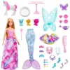 Mattel Barbie Dreamtopia adventi kalendárium, naptár, sellő, hercegnő, tündér