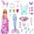  Mattel Barbie Dreamtopia adventi kalendárium, naptár, sellő, hercegnő, tündér
