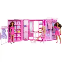   Mattel Barbie álom gardróbszoba babával és ruhákkal (csomagolássérült)