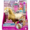 Mattel Barbie Mysteries lóápoló készlet pónilóval - világosbarna