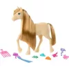 Mattel Barbie Mysteries lóápoló készlet pónilóval - világosbarna
