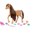 Mattel Barbie Mysteries lóápoló készlet pónilóval - sötétbarna